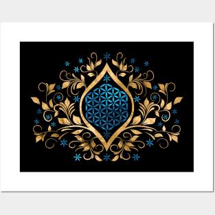 Flower of Life - Eye Swirl Ornament Posters and Art